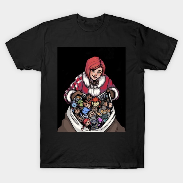 Merry Christ-Mass Effect T-Shirt by doodlownick